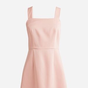 Squareneck A-line dress in Gramercy twill | J. Crew